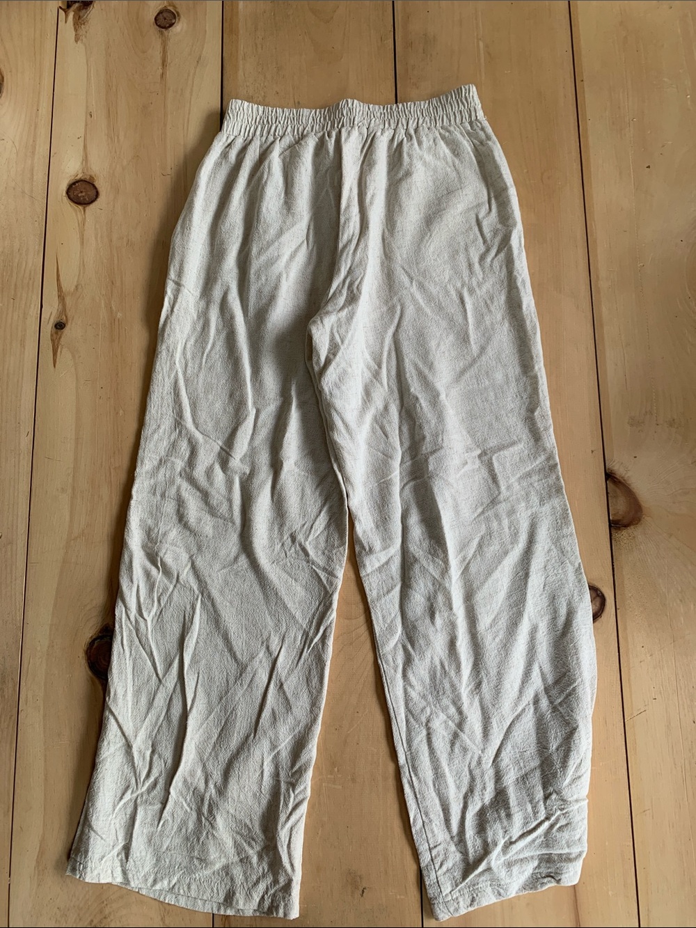 Cream drawstring Pants - Picture 6 of 6